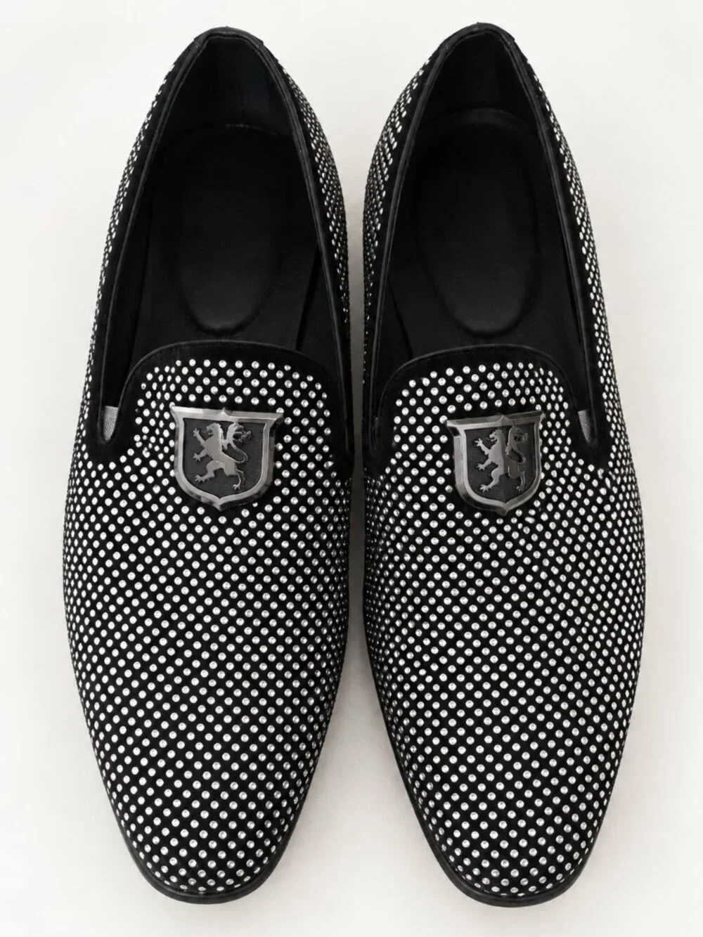Stacy Adams Swagger Black Silver Studded Loafers Men’s 13 M